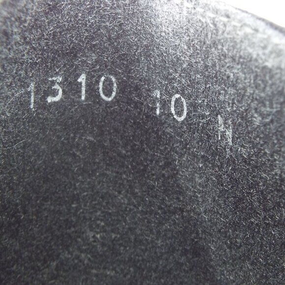 Stuart Weitzman Pleats Black Suede Wedge with Chain Bow Size 10N Narrow - Picture 12 of 16